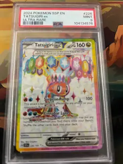 2024 POKEMON SSP EN-SURGING SPARKS ULTRA RARE #226 TATSUGIRI EX PSA 9 - Image 1
