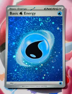 Basic Energy Water (Cosmos Holo) x3 Swirls - Scarlet & Violet 151 - Pokemon TCG - Image 1