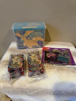 Pokemon TCG Ascended hero’s LOT, 1-ETB, 20 Booster Packs, 1 Blister Pack Sealed - Image 1