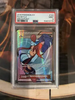 Pokemon 2016 XY full art PSA 9 Skyla 122/122 Breakpoint Holo - Image 1