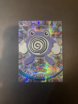 2000 Topps Chrome Pokemon T.V. Series 1 #61 - POLIWHIRL TEKNO - Image 2