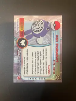 2000 Topps Chrome Pokemon T.V. Series 1 #61 - POLIWHIRL TEKNO - Image 3