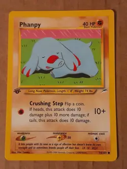 Pokemon Phanpy 76/105 1st Edition NEO Destiny LP See Pictures - Image 1