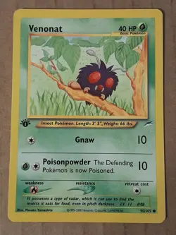 Pokemon Venonat 90/105 1st Edition NEO Destiny NM See Pictures - Image 1
