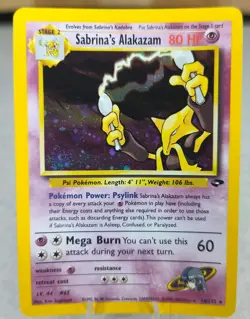 Pokemon TCG Sabrina's Alakazam Gym Challenge 16/132 Holo Rare Vintage 2000 - Image 1