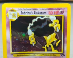 Pokemon TCG Sabrina's Alakazam Gym Challenge 16/132 Holo Rare Vintage 2000 - Image 2