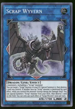 Scrap Wyvern CHIM-ENSE1 Super Rare Chaos Impact Yu-Gi-Oh Limited Near Mint - Image 1