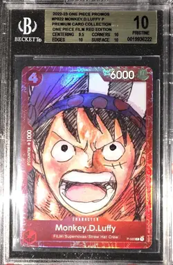 One Piece - P-022 Monkey.D.Luffy Film Red Edition - BGS 10 - Image 1
