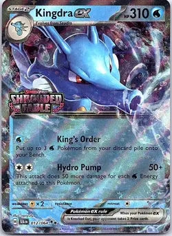 Kingdra ex (Shrouded Fable Stamped) Holo Double Rare Cards & Products 012/064 NM - Image 1