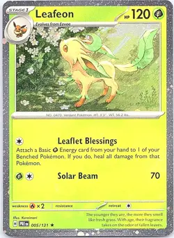 Leafeon - (Cosmos Holo) Holo Rare Miscellaneous Cards & Products 005/131 NM - Image 1