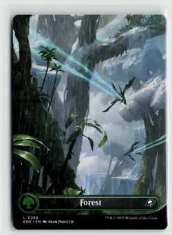 MTG Edge Of Eternities Forest Borderless x1 NM Land 266 - Image 1