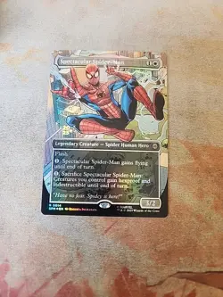 Spectacular Spider-Man Borderless FOIL Marvel's Spider-Man MTG NM - Image 1