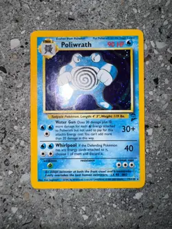Pokemon TCG Cards Poliwrath 15/130 Base Set 2 Holo Rare NM - Image 3