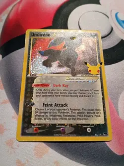 Pokemon Umbreon 17/17 Celebrations 25th Anniversary Holo Gold Star 2021 NM - Image 4