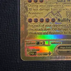 Mega Zygarde ex 124/088 Mega Hyper Rare Gold Perfect Order POR Pokemon NM - Image 3