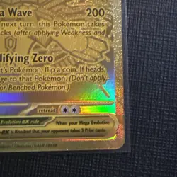 Mega Zygarde ex 124/088 Mega Hyper Rare Gold Perfect Order POR Pokemon NM - Image 4
