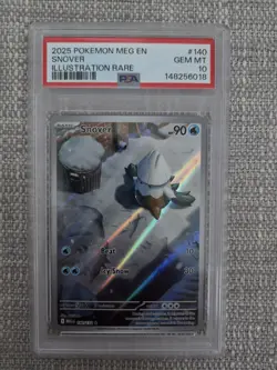 PSA 10 Snover 140/132 Illustration Rare Mega Evolution Pokemon 2025 GEM MINT - Image 1