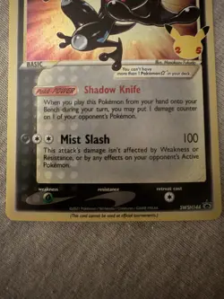 Pokemon TCG Greninja Star SWSH144 Celebrations Black Star Promo (DAMAGED) - Image 5