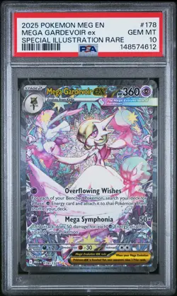 2025 POKEMON MEG EN-MEGA EVOLUTION #178 MEGA GARDEVOIR EX PSA 10 - Image 1