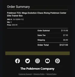 Pokemon Center Mega Evolution Chaos Rising Elite Trainer Box PC ETB PRE SALE - Image 3