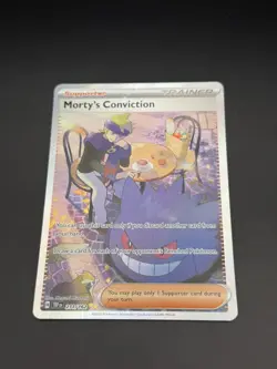 Pokemon Morty's Conviction 211/162 Holo SV05: Temporal Forces NM/M - Image 3