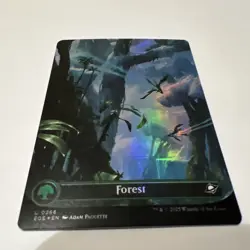 Forest (0266) Borderless #266 Foil Magic: The Gathering Edge of Eternities - Image 1