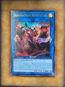 Yugioh Promethean Princess, Bestower of Flames RA03-EN050 Ultra Rare 1st Ed NM - Image 1