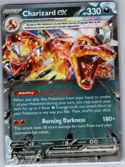 Charizard ex 054/091 SV: Paldean Fates - Pokemon Card - NM - Image 1