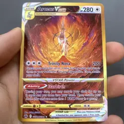 Pokemon Card Arceus VSTAR GG70/GG70 Metal Card - Carta In Metallo Fanmade TCG - Image 1