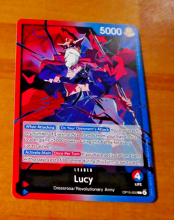 ONE PIECE ENGLISH CARD GAME CARTE CARTE LUCY OP15-002 EN MINT 2026 - Image 1