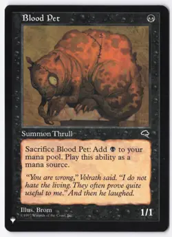 Blood Pet Normal C The List Reprints NM - Image 1