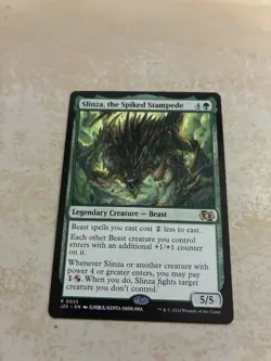 MTG Slinza, the Spiked Stampede [Foundations Jumpstart] Near Mint Magic - Image 1