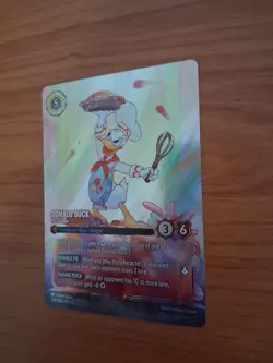 Donald Duck Pie Slinger LORCANA SHIMMERING SKIES Enchanted Foil NM - Image 2