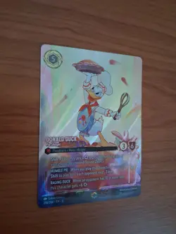 Donald Duck Pie Slinger LORCANA SHIMMERING SKIES Enchanted Foil NM - Image 3