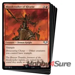 Bloodcrusher Of Khorne X4 M/NM Magic: The Gathering MTG Warhammer 40,000 - Image 1