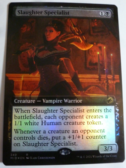 Magic The Gathering Slaughter Specialist Innistrad Midnight Hunt Foil #349 LP/NM - Image 1