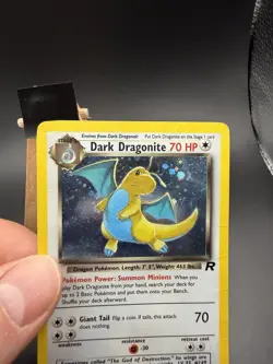 Pokemon Dark Dragonite Holo Rare TCG Card 5/82 Damaged - Image 2