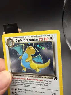 Pokemon Dark Dragonite Holo Rare TCG Card 5/82 Damaged - Image 3
