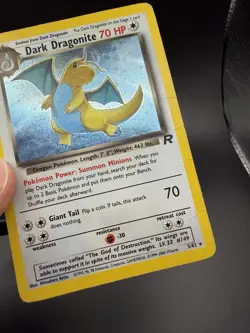 Pokemon Dark Dragonite Holo Rare TCG Card 5/82 Damaged - Image 5