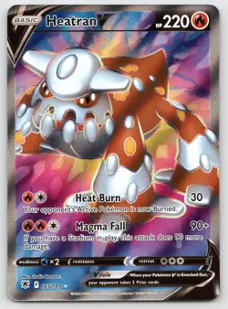Heatran V 165/189 Ultra Rare Astral Radiance Pokemon Holo 2022 NM - Image 1