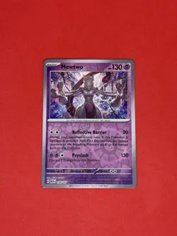 Pokemon TCG- Mewtwo 150/165 Reverse Holo Scarlet & Violet 151 - Image 1