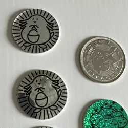 Lot of 5 Vintage Pokemon TCG Nintendo Flip Coins 1999 Chansey Vileplume Pikachu - Image 3