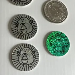 Lot of 5 Vintage Pokemon TCG Nintendo Flip Coins 1999 Chansey Vileplume Pikachu - Image 4