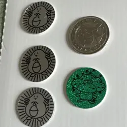 Lot of 5 Vintage Pokemon TCG Nintendo Flip Coins 1999 Chansey Vileplume Pikachu - Image 5