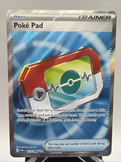 Pokemon Poke Pad 113/088 Full Art Ultra Rare Holo POR Set Trainer Item English - Image 2