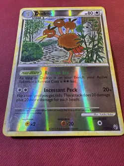 Pokemon TCG Dodrio 11/90 Undaunted (UD) Reverse Holo Rare HGSS 2010 MP - Image 3