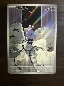 Pokemon TCG Gothita 124/086 SV White Flare Illustration Rare Card - Image 1