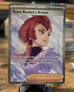 Pokemon TCG Team Rocket’s Ariana Special Illustration Rare 237/182 - NM - Image 1