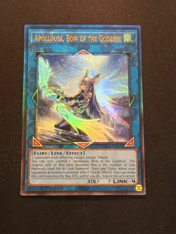 Yu-Gi-Oh! Apollousa, Bow of the Goddess RA02-EN040 Ultimate Rare NM/M 1st Ed. - Image 1