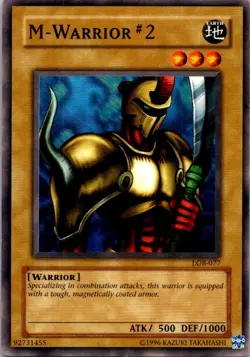 M-Warrior #2 LOB-077 The Legend of Blue Eyes White Dragon Yu-Gi-Oh NM - Image 1